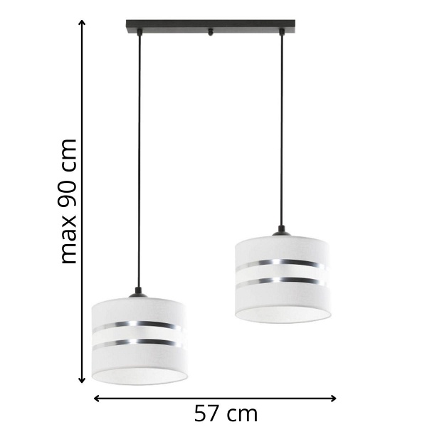 Lampa wisząca Fabio 2L Lampex