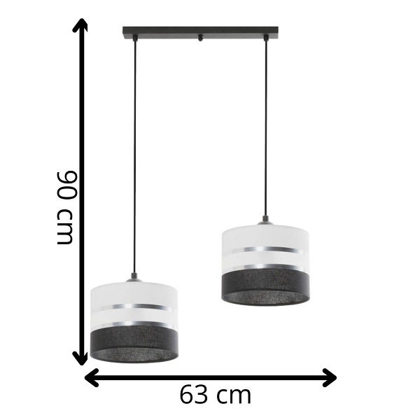 Lampa wisząca Nemia 2L Lampex