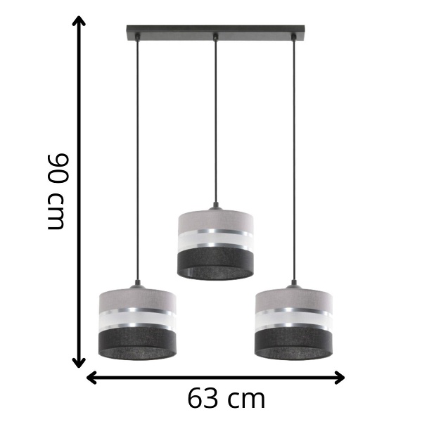 Lampa wisząca Donato 3L Lampex