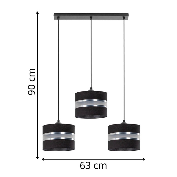 Lampa wisząca Leone 3L Lampex