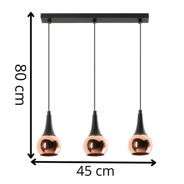 Lampa wisząca Kellan 3L Lampex