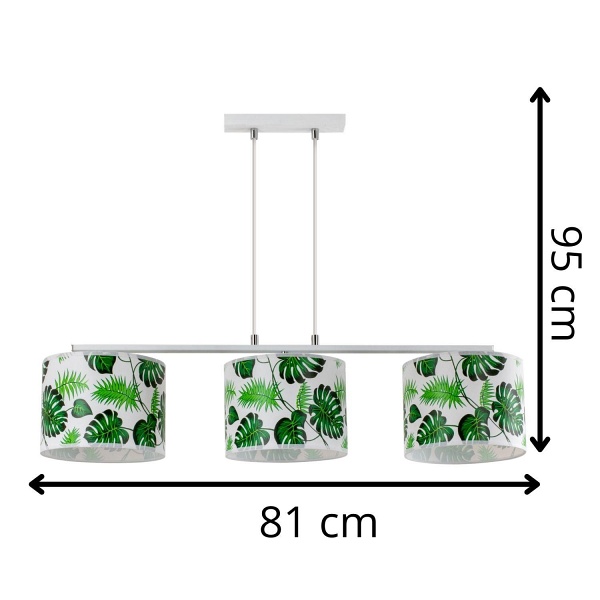 Lampa wisząca Monstera 3 Lampex