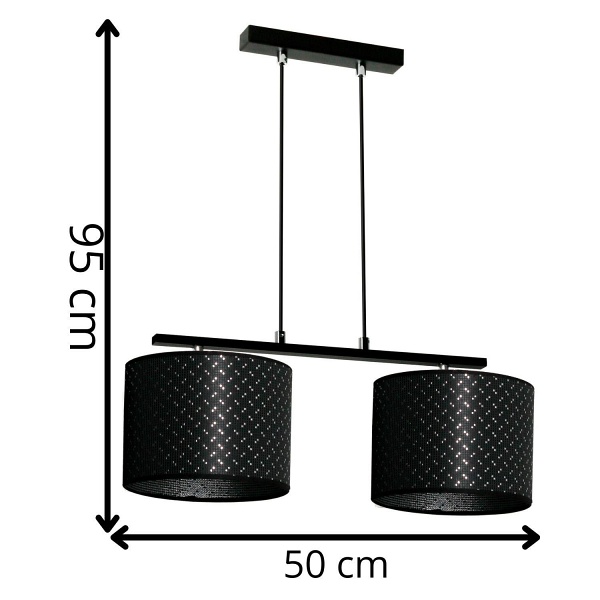 Lampa wisząca Prias 2 Lampex