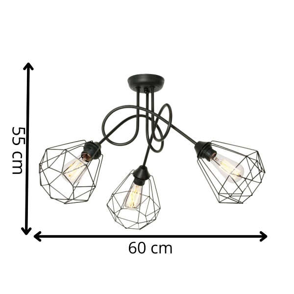 Lampa sufitowa Lofta 3B Lampex