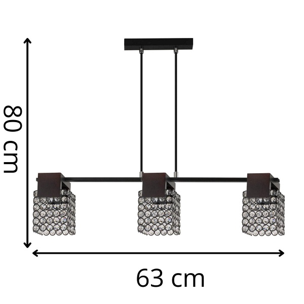 Lampa wiszaca Danilo 3 Lampex