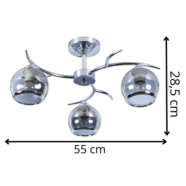 Żyrandol Boliani 3 Lampex