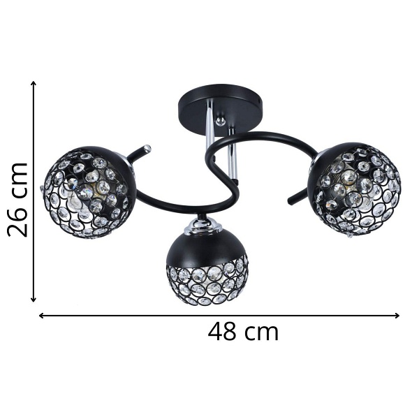 Żyrandol Keria 3 Lampex