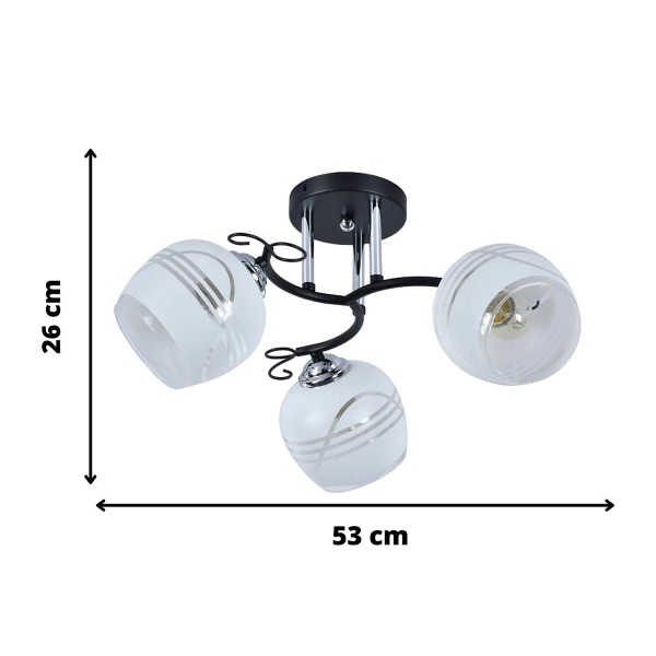 Żyrandol Abelia 3 Lampex