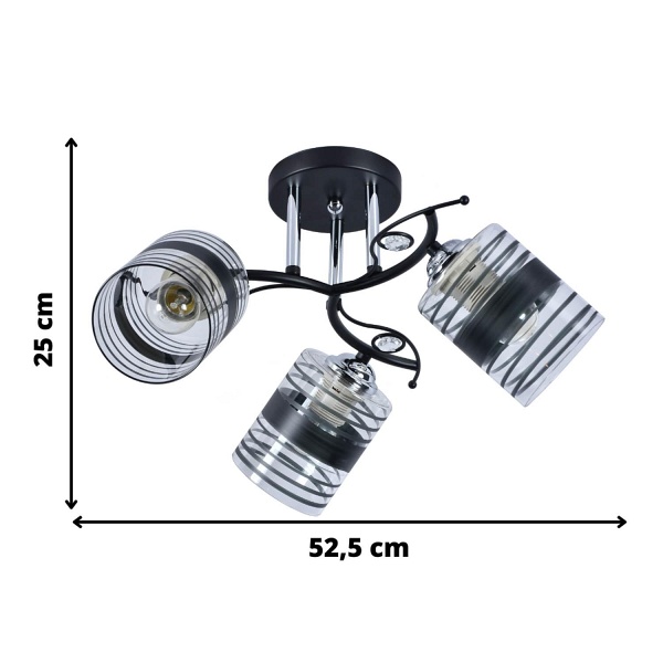 Żyrandol Aster 3 Lampex