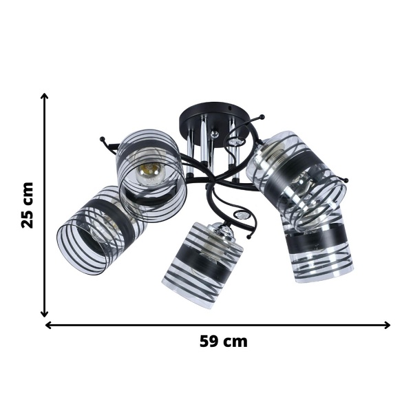 Żyrandol Aster 5 Lampex