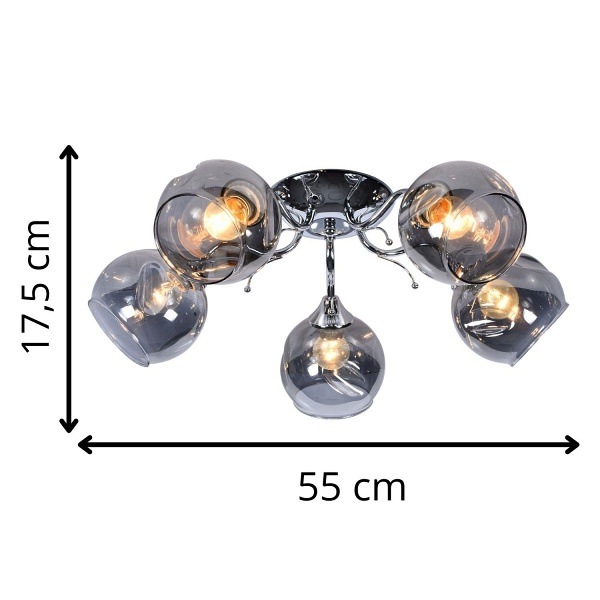 Żyrandol Rivoli 5 Lampex