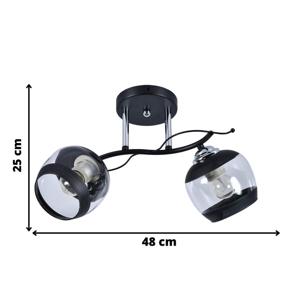 Żyrandol Alemria 2 Lampex