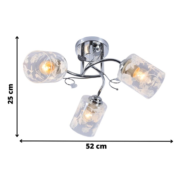 Żyrandol Viano 3 Lampex