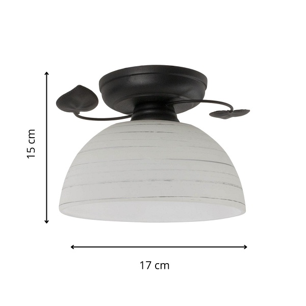 Lampa sufitowa Tanzania A czarna Lampex
