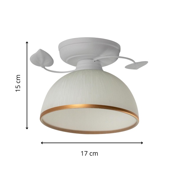 Lampa sufitowa Tanzania B biała Lampex