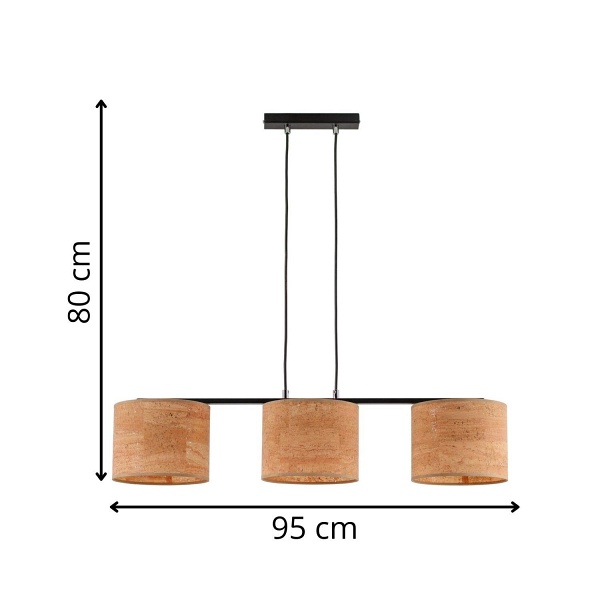 Lampa wisząca Koris 3L Lampex