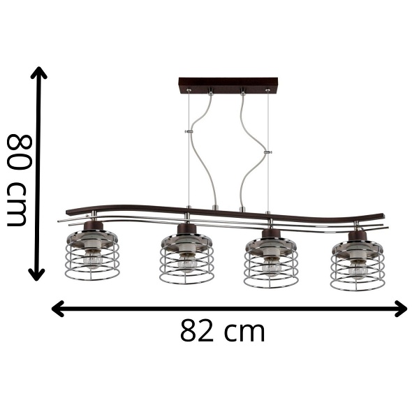 Lampa wisząca Pavlo 4 Lampex