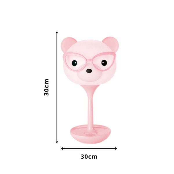 Lampka dekoracyjna Bear różowa Lampex