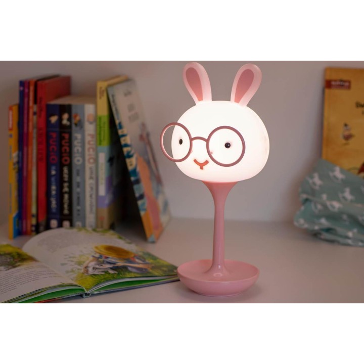 Lampka dekoracyjna Bunny różowa Lampex
