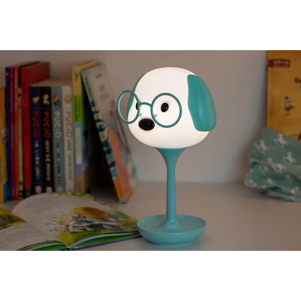 Lampka dekoracyjna Puppy niebieska Lampex