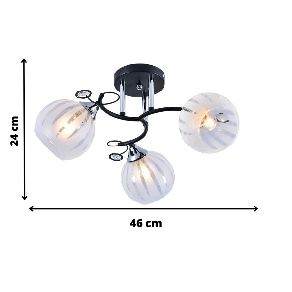 Żyrandol Galena 3 Lampex