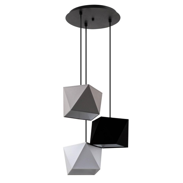 Lampa wisząca Diament 3P Lampex