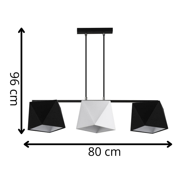 Lampa wisząca Rubin 3B Lampex