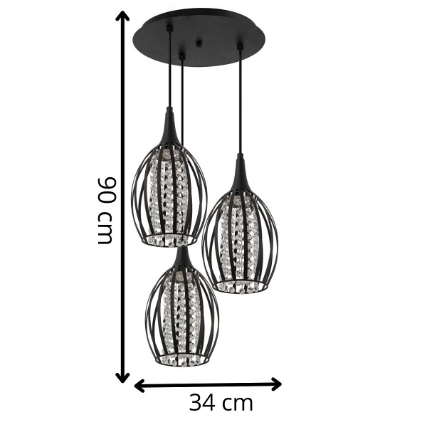 Lampa wisząca Brylant 3P Lampex