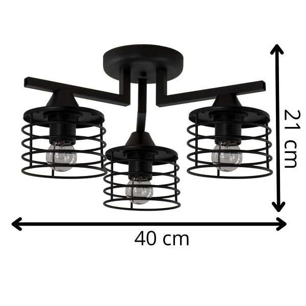 Lampa sufitowa Rizo 3 Lampex