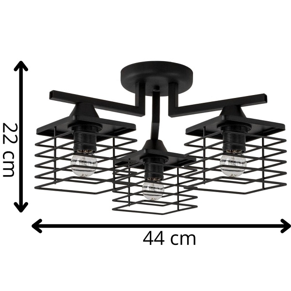 Lampa sufitowa Milbo 3 Lampex