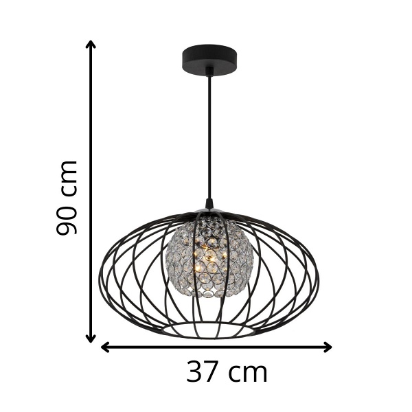 Lampa wisząca Carmen 1 Lampex
