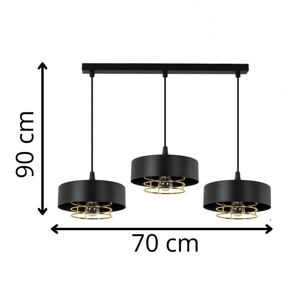 Lampa wisząca Enzo 3L Lampex