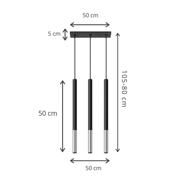 Lampa wisząca Fiori 3L Lampex