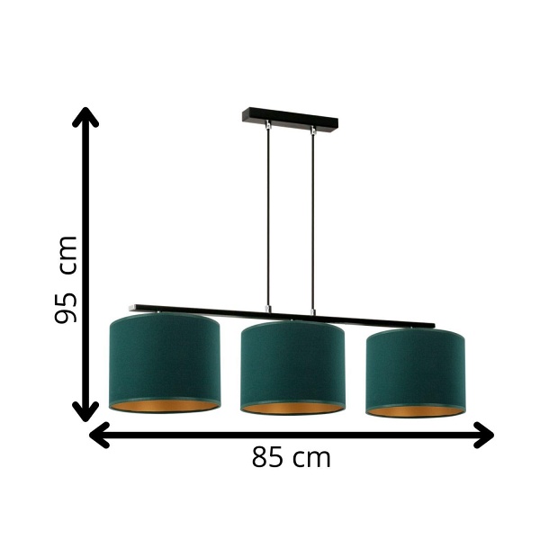 Lampa wisząca Agello 3 Lampex