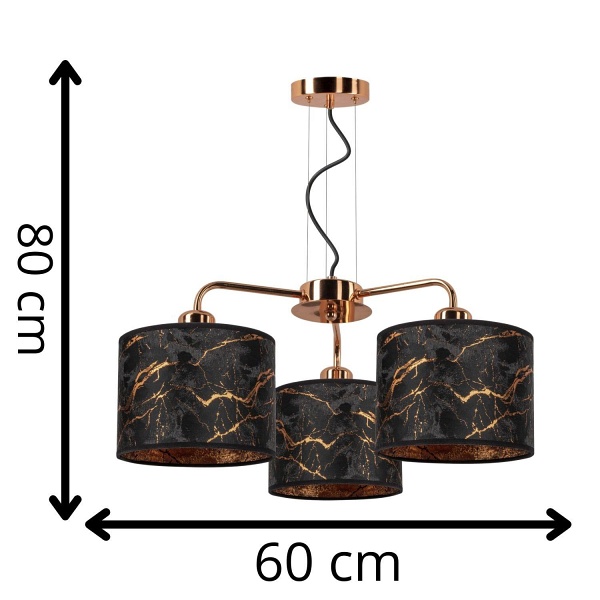 Lampa wisząca Kamino 3 Lampex