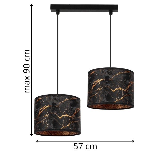 Lampa wisząca Loris 2L Lampex