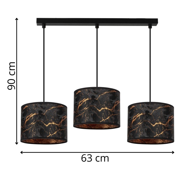 Lampa wisząca Loris 3L Lampex