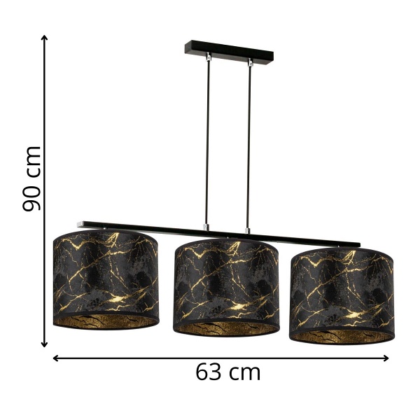 Lampa wisząca Ombre 3 Lampex