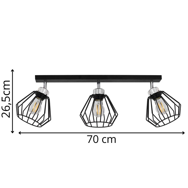 Lampa sufitowa Dirmo 3 Lampex
