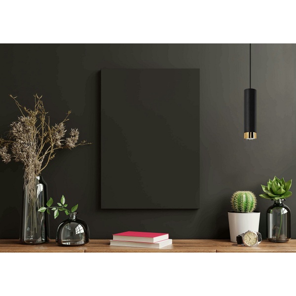 Lampa wisząca Glori 1 czarna Lampex