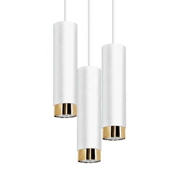 Lampa wisząca Glori 3P biała Lampex