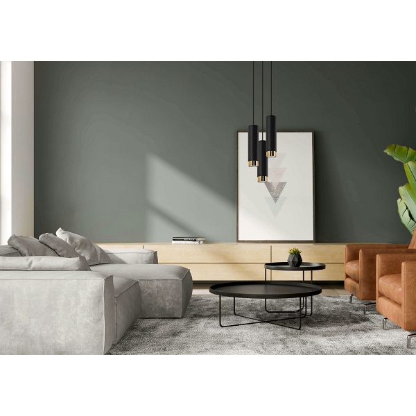 Lampa wisząca Glori 3P czarna Lampex
