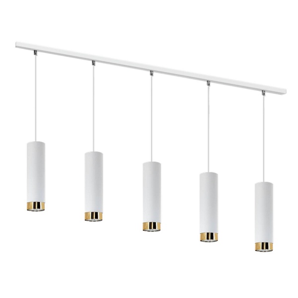 Lampa wisząca Glori 5L biała Lampex