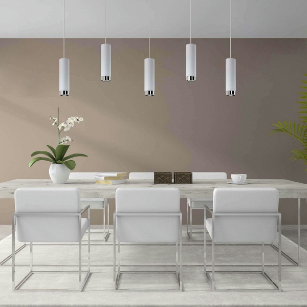 Lampa wisząca Hava 1 biała Lampex