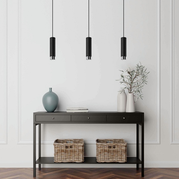 Lampa wisząca Hava 1 czarna Lampex