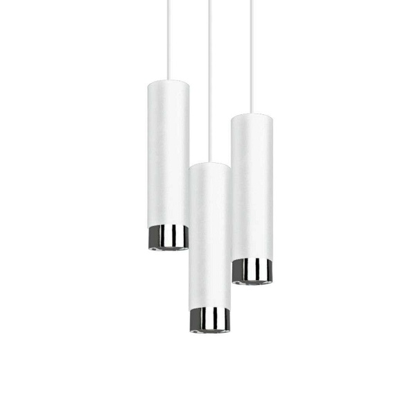 Lampa wisząca Hava 3P biała Lampex