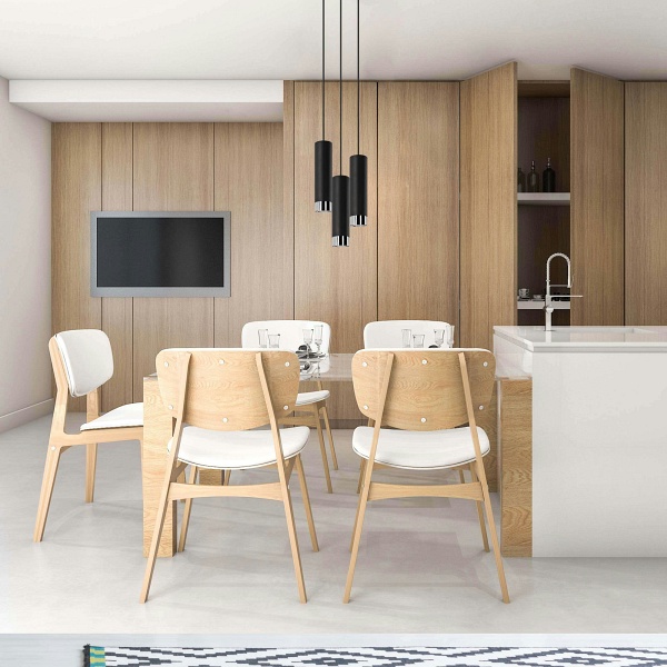 Lampa wisząca Hava 3P czarna Lampex