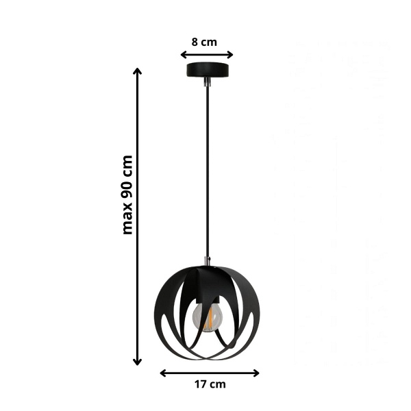 Lampa wisząca Molly 1 Lampex