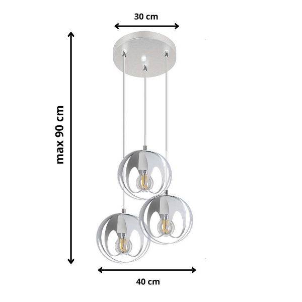 Lampa wisząca Ringo 3P Lampex