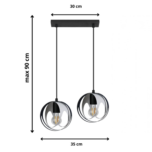 Lampa wisząca Ball 2L Lampex